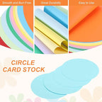 MECCANIXITY 24 Pcs Circle Card Stock, 2 Inch Round Cutouts Paper Thick - Image 3