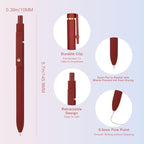 Ddaowanx Colorful Gel Pens, 0.5mm Fine Point Retractable, School Supplies - Image 3