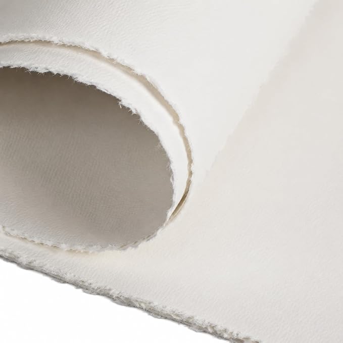 Kisston 10 Sheets Large Deckled Edge Paper 22 x 30 Inches, 140 Lb/300 GSM by Kisston
