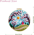 CaptainCrafts Needle Felting Kit, Wool Felt Supplies, Embroidery Hoops - Image 2