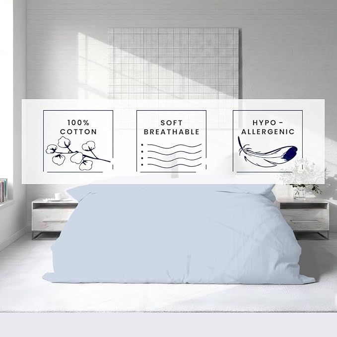 Kotton Culture 3 Pc 120"x120" Duvet Cover Set Super King Plus/Super Oversize - Image 6