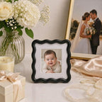 High-End Black 4x4'' Square Zinc Alloy Picture Frames, - Image 5