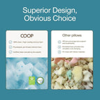 Coop Home Goods Cool+ Crescent Adjustable Pillow, Queen Size Plus Shaped Memory - Image 9
