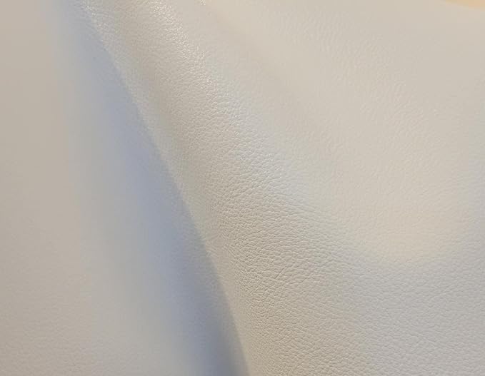White Soft Faux Vegan Leather Sheet PU Peta Approved Vegan | 1 Yard Cut by the - Image 4
