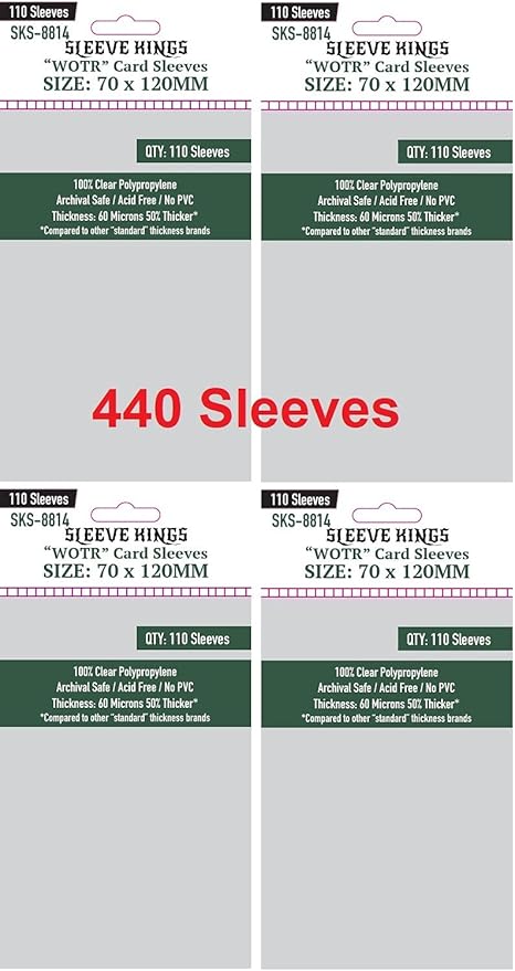 Sleeve Kings WOTR-Tarot Card Sleeves 70 X 120 mm by SleeveKings