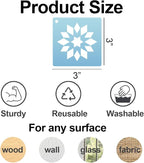 Stencils for Painting on Wood Reusable 3inch Barn Quilt Stencil for Crafts - Image 2