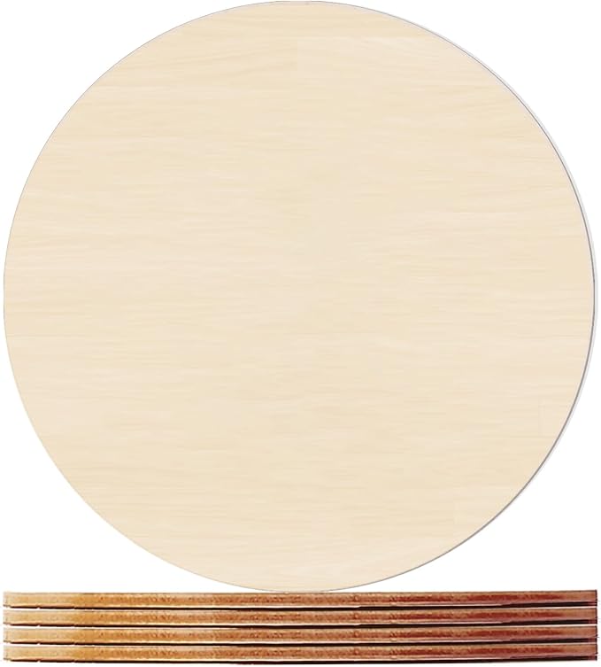 Wood Rounds for Crafts 10 Inch by HILELIFE