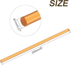 uxcell Mini Hot Glue Sticks for Glue Gun 7mm x 200mm Transparent Orange 12pcs - Image 2