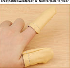 2 Pairs Leather Finger Protector Needle Felting Knitting Finger Thimble Guards - Image 4