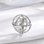 JAJAFOOK Astronomical Sphere Ball Deformation Ring Cosmic Finger Ring Lover - Image 4
