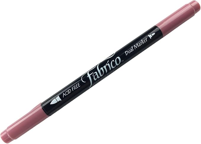 Tsukineko Dual-Ended Fabrico Marker Color-Fast, Ash Rose by Tsukineko
