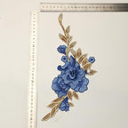 Vintage Rose Sew Lace Flower Embroidery Patches, - Image 2