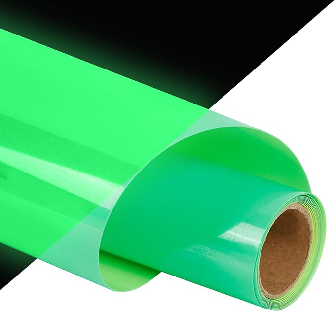 guangyintong Glow in The Dark Heat Transfer Vinyl HTV Rolls, PU Elastic HTV by guangyintong