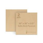 Baltic Birch Plywood 12 mm, 1/2 Inch Craft Wood, B/BB Grade, Stronger Than by Woodpeckers
