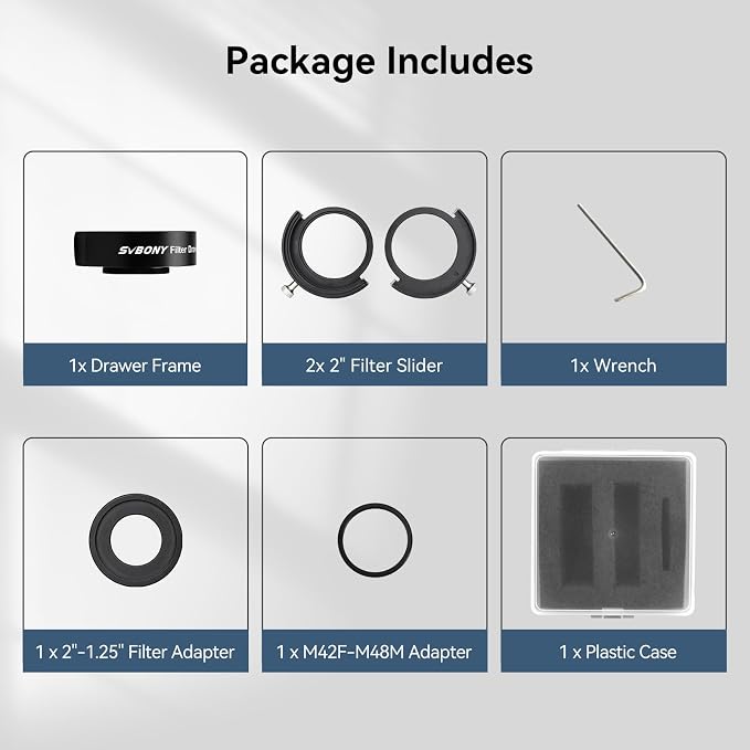 SVBONY SV226 Telescope Filter Drawer, Photographic Filters Drawer - Image 9
