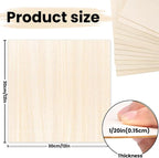 DIYDEC 12 Pack Basswood Sheets 12 x 12 x 1/16 Inch Thin Wooden Sheet Unfinished - Image 2