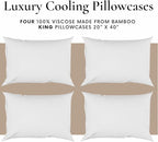 Bamboo Bay Hotel Quality 4 Piece Cooling Pillow Cases - Image 3