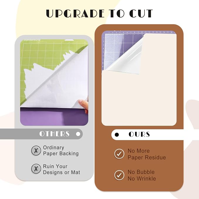 Tintnut Skin Tone Permanent Vinyl 8 Sheets 12x10in White Adhesive Vinyl | Solid - Image 4