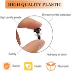 Safety Eyes 796pcs Plastic Safety Eyes and Noses, 6-20mm Black Craft Doll Eyes | - Image 4