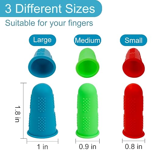 12 Pcs Silicone Hot Glue Gun Finger Caps, Anti-Slip and Reusable Silicone Thumb - Image 2