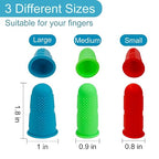 12 Pcs Silicone Hot Glue Gun Finger Caps, Anti-Slip and Reusable Silicone Thumb - Image 2