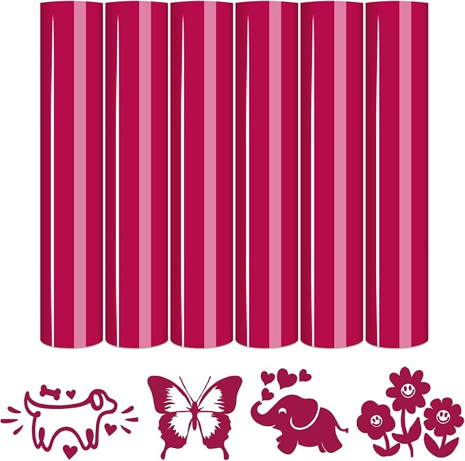 Tintnut Sangria Red Heat Transfer Vinyl, easy cut & weed, stretch washable by Tintnut