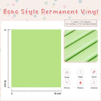 Tintnut Boho Permanent Vinyl 8 Sheets 12''x10'' Lime Green Adhesive Vinyl | - Image 2