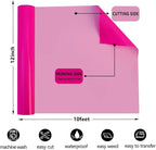 FUNKAKA Fluorescent Purple Pink HTV Heat Transfer Vinyl Rolls - Image 3