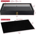 MOOCA 2 Pcs Wooden Jewelry Display Case, Pocket Knife Display Case - Image 2