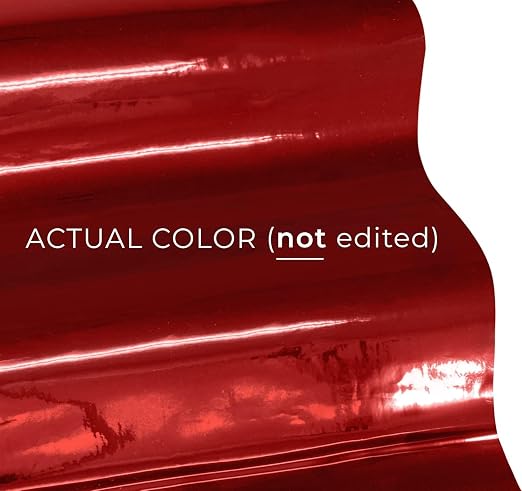 VViViD Chrome Red Gloss DECO65 Permanent Adhesive Craft Vinyl - Image 2