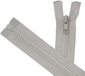ANPURZII 2PCS #5 14 Inch Light Gray Separating Jacket Zippers by Unknown