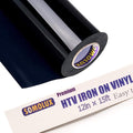 SOMOLUX HTV Matte Black Iron on Vinyl Compatible by SOMOLUX