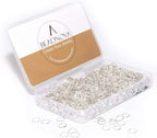 BEADNOVA 10mm Jump Rings Silver Jewelry Jump Rings by BEADNOVA