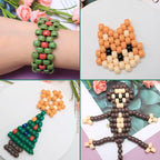 IOOLEEM 4000pcs Earth-Tone Colors Pony Beads, Beads - Image 5