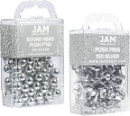 JAM PAPER Colorful Push Pins - Image 2