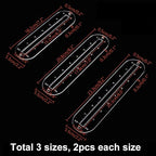 PH PandaHall 6pcs 3 Sizes Zipper Making Templates - Image 2