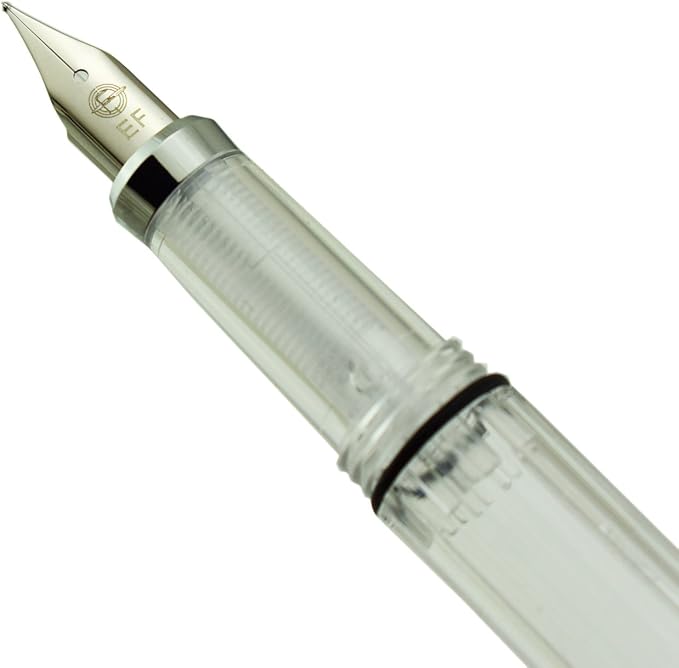 Lanxivi Yongsheng 3008 Piston Fountain Pen EF Extra Fine Nib, Transparent - Image 6