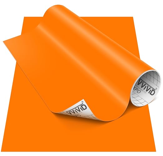 VViViD DECO65 Matte Pastel Light Orange Permanent Adhesive Craft Vinyl by VVIVIDVINYL