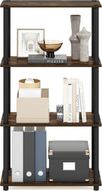 Furinno Turn-N-Tube Storage Shelves, 4-Tier Toolless Book Shelf, Corner Shelf - Image 7