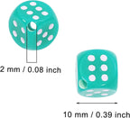 Tupalizy 10mm Acrylic Dice Beads Small 6 Sided Dice Charms - Image 2