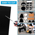 RZJZGZ 13Piece Adhesive Felt Sheet 8.3X11.8in Black Felt Fabric Adhesive Sticky - Image 2