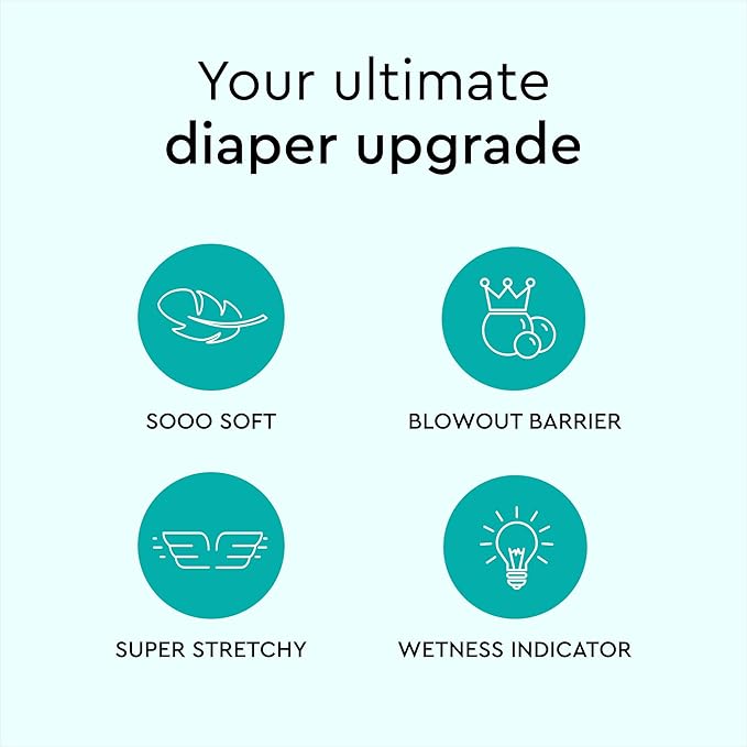 LILLYDOO Baby Diapers - Size 4 (20-31 lbs), Half-Monthly Supply (75 Count), Leak Protection, Skin-Friendly, Ultrasoft, Perfume- & Chlorine-Free, Hypoallergenic, Dermatologist Tested, Oeko-TEX®