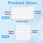 Joez Wonderful 4 Sheets Foam Adhesive Squares, 2 Sizes Precut Squares Strips - Image 2