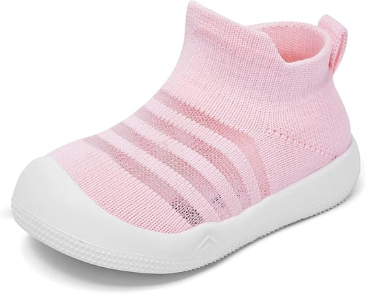 Eashi Baby Boy Girl Non-Skid Indoor Infant Walking Shoes Breathable Warm Elastic Sock Shoes with Memory Sole Protect Toes Outdoor Sneakers