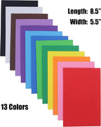 OISAKLD 104 Pack EVA Color Foam 5.5x8.5 inch EVA Craft Foam 2mm EVA Foam Sheets - Image 2