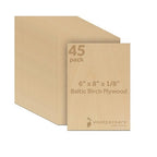 Baltic Birch Plywood, 3 mm 1/8 Craft Wood, B/BB Grade Baltic Birch Sheets by Woodpeckers