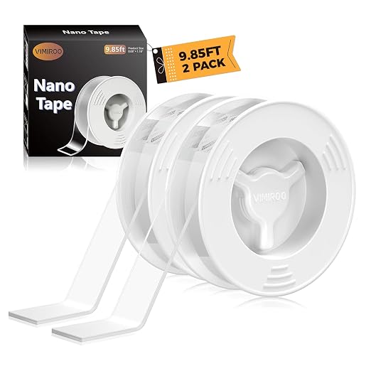 vimiroo Double Sided Tape Heavy Duty, Extra Large 9.85FT Nano Tape Double Sided by VIMIROO