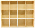 13.4''x10.6''x2'' Wooden Storage Divider Box Showcase Display Box | by LONGTAO