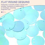 MECCANIXITY 700 Pcs Flat Round Sequins 15mm/0.6 Inch Loose Paillettes Craft - Image 3
