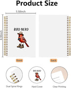 Funny Cardinal Bird Birding Spiral Notebook, Gifts - Image 2